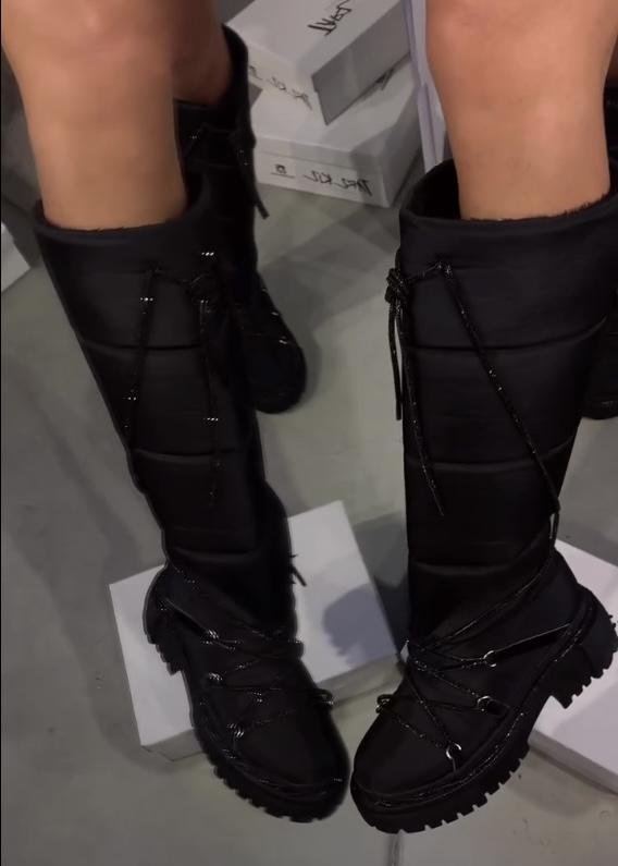 Black stylish boots