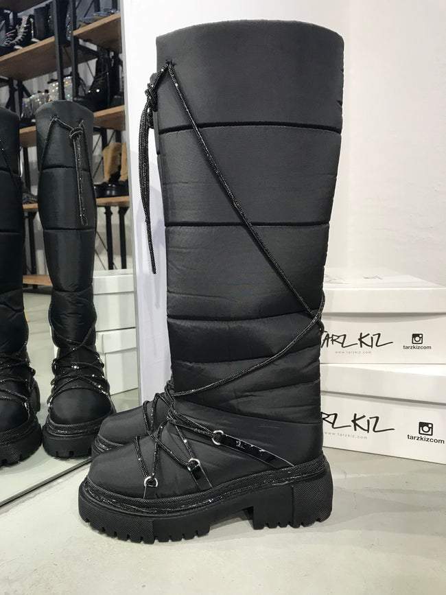 Black stylish boots