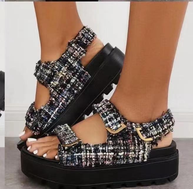 Casual fashion velcro sandals