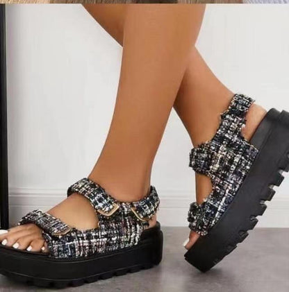 Casual fashion velcro sandals