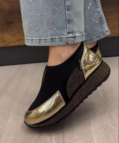 Rhinestone casual shoes