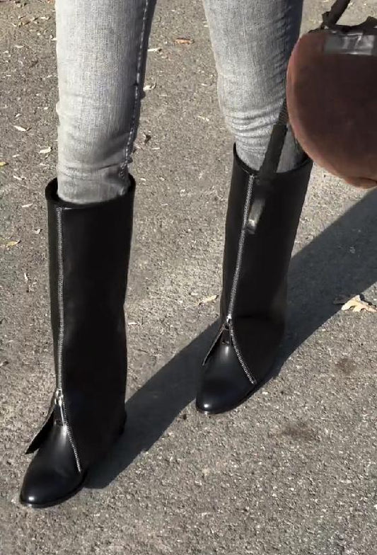 Zipper style boots