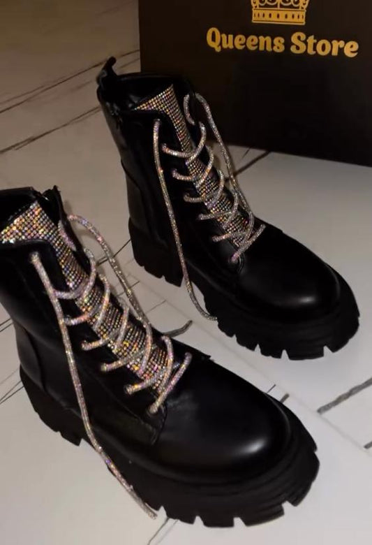 rhinestone high quality martin boots