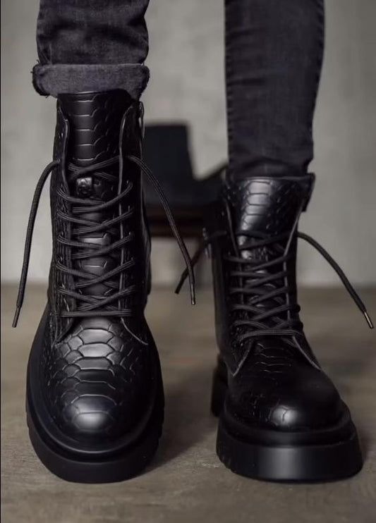 Thick-soled personalized martin boots